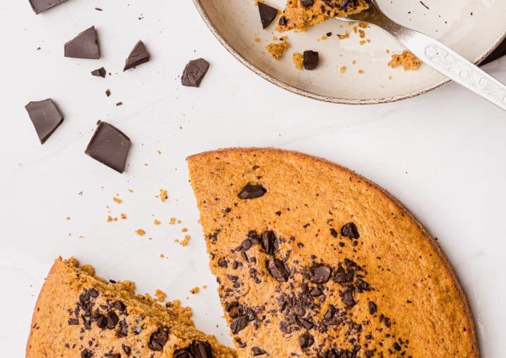 bolo de cenoura e chocolate negro